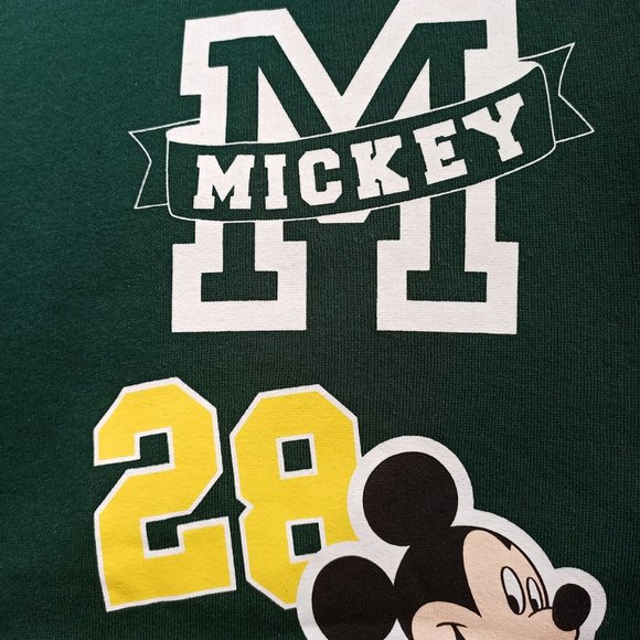BNWT H&M Printed Baseball Sweatshirt Jacket Mickey Mouse Disney Motif - Picture 4 of 8